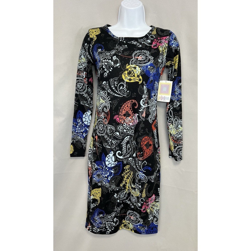 Lularoe Women's Debbie Dress‎ Long Sleeve Sz XXS New